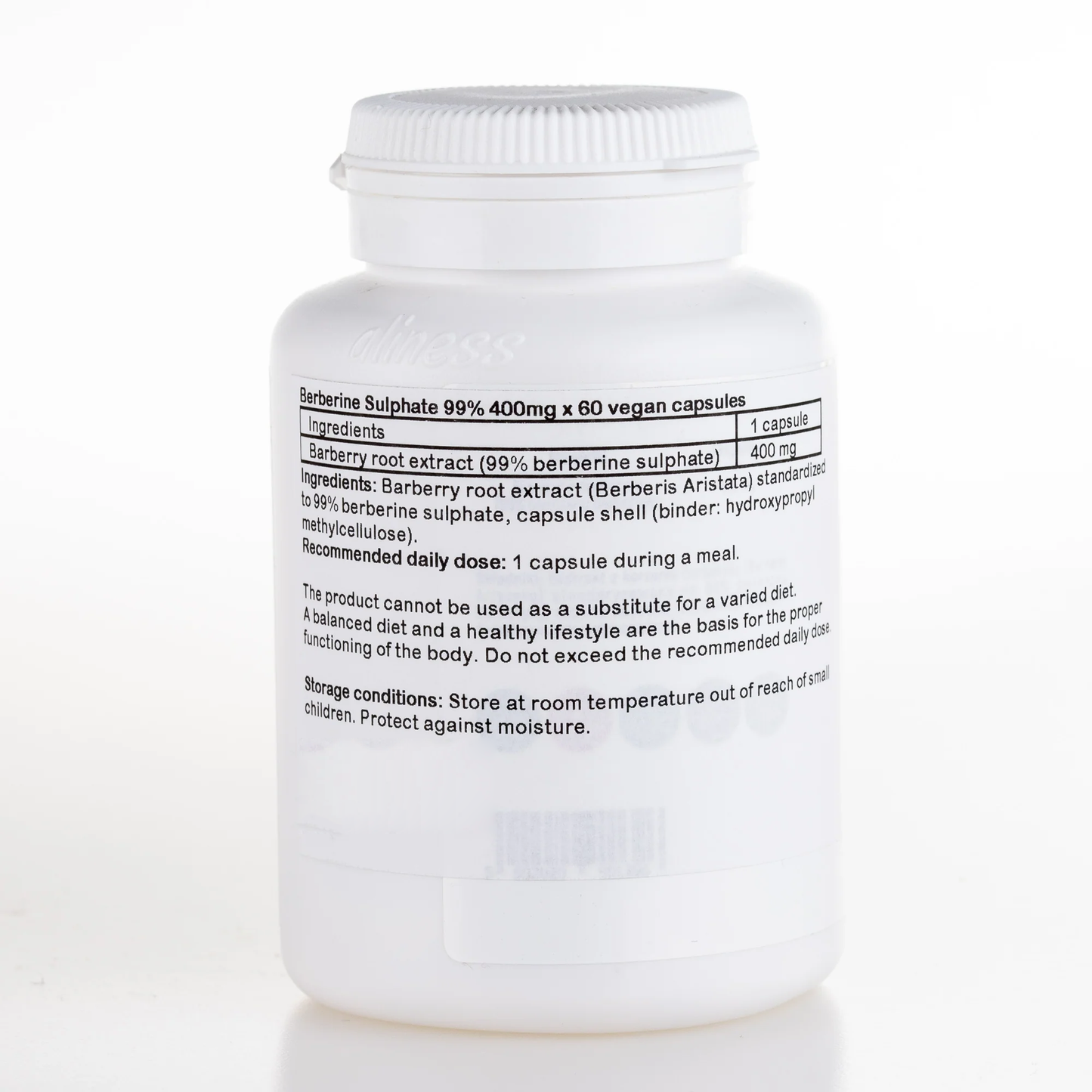 Xalast Berberine Sulphate 400mg 99%, 2 months supply, 60 vegan capsules
